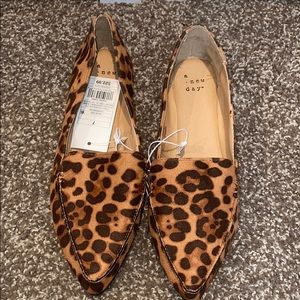 Leopard print loafers